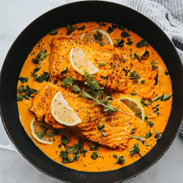 Salmon Tikka Masala.