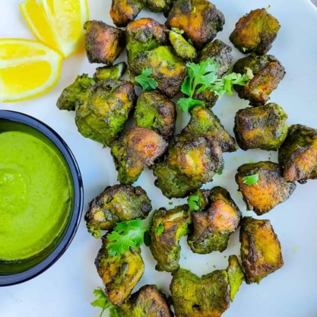 Hariyali Chicken Kabab.